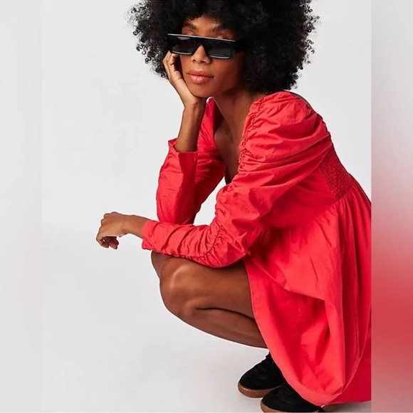 Free People Lindsay Rose Baby Doll Dress Size M - Picture 13 of 13